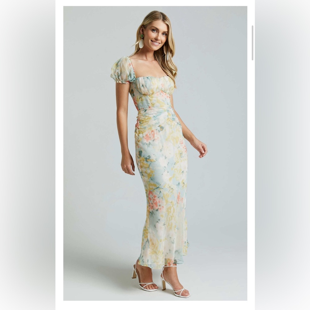 It’s pastel colored spring dress.